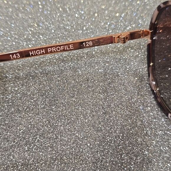 Quay Australia High Profile 51MM Tortoise Aviator Sunglasses - Picture 7 of 9